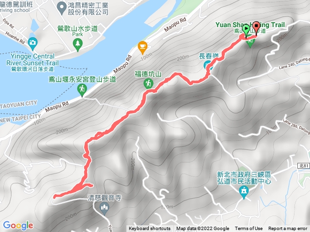 鳶山登山步道-長春嶺-福德坑山-鳶山彩壁-五十分山