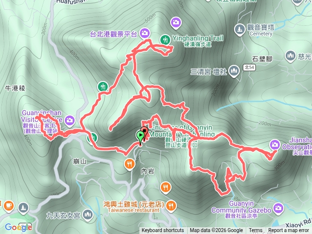 20260405-觀音山系（全餐）-第44刷-鶴嶺停車場起登預覽圖