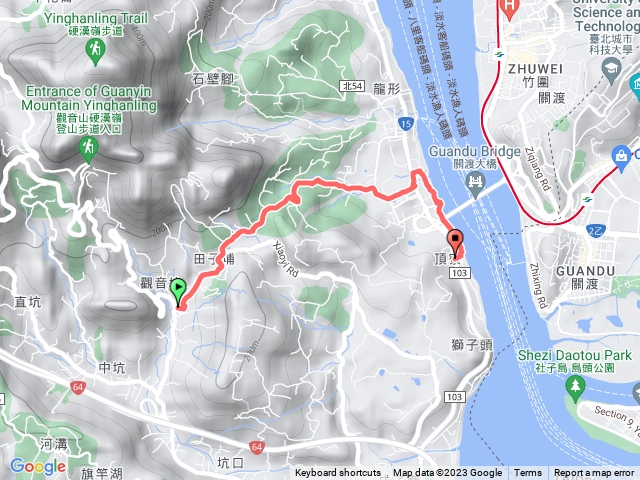 20230907觀音山站 田埔巷 田子埔福德宮 龍形 關渡大橋(站)