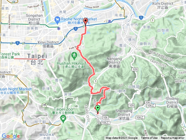 202104深坑～南港縱走 外股古道,大坑山,大坑山西峰,倒照湖山,麗山峰-捷運昆陽站