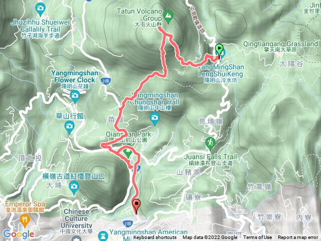 冷水坑上七星山東峰 主峰下苗圃