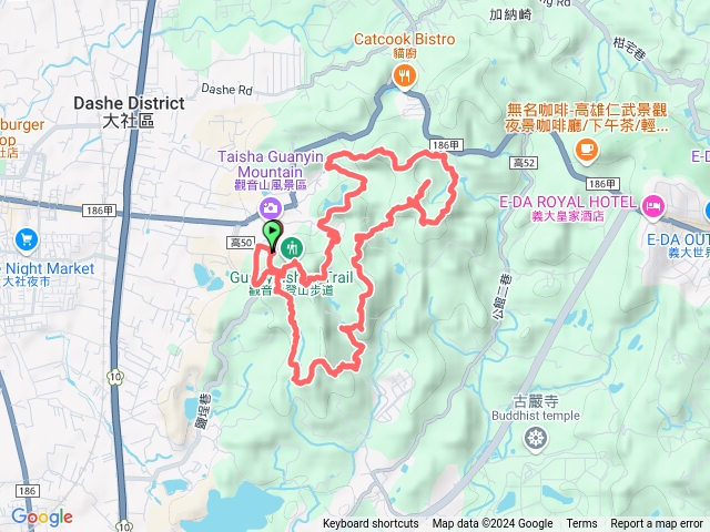 觀音山連峰慈佛山步道坍塌