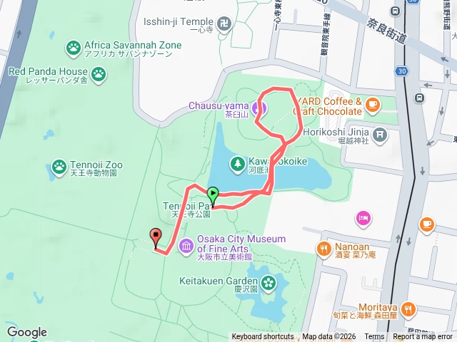 日本大阪 天王寺公園-茶臼山古戰場