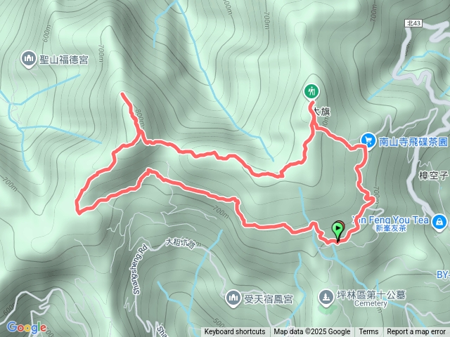南勢坑山、鑽石峰、人頭面山、獅公髻尾山O走預覽圖