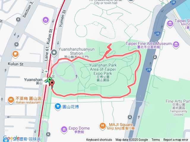 圓山花博步道預覽圖