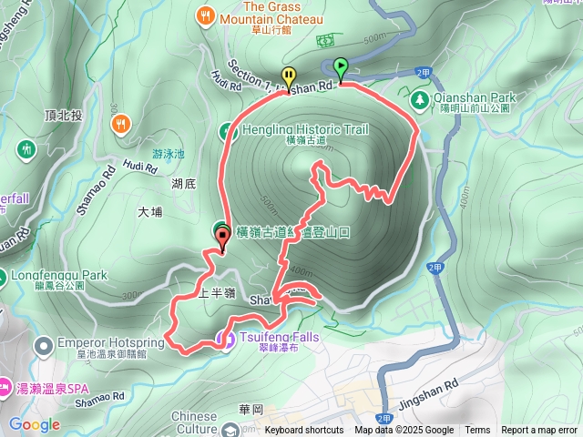 橫嶺古道紗帽山半嶺水圳O型