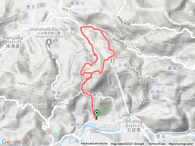 深坑上土庫岳女王頭O形、山豬窟尖、山豬窟尖西南峰、山豬淚湖、更寮步道、姥寮步道