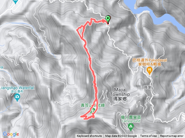 白賓山縱走真笠山