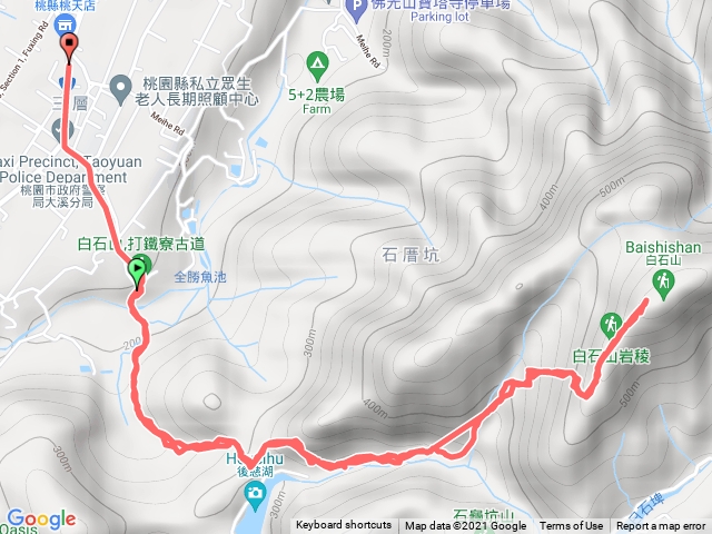 打鐵寮步道 白石山