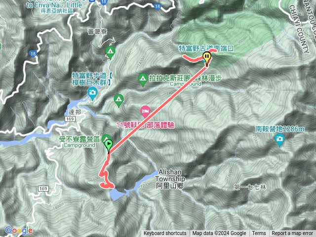 東草山、特富野古道、梯子板山