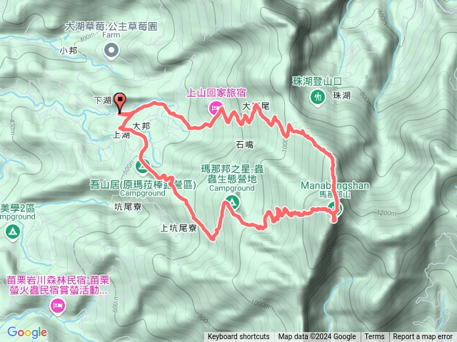 馬那邦山北進南出