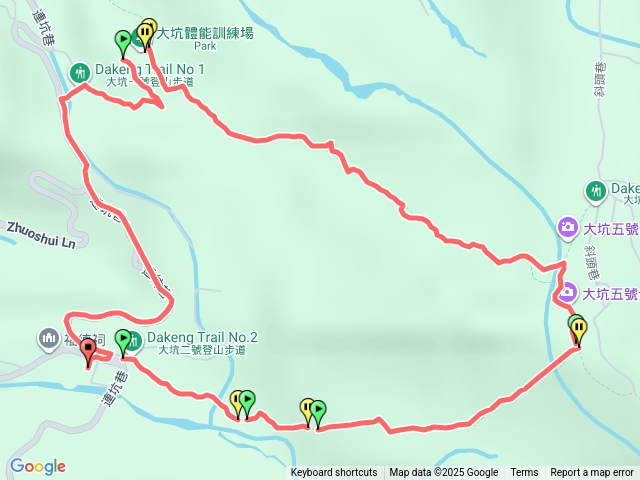 大坑2號接1號步道（經大坑訓練場）