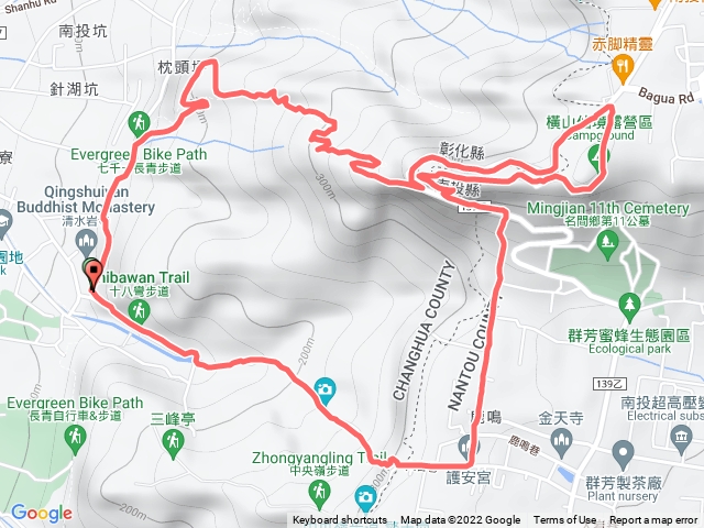 橫山十八彎步道o型