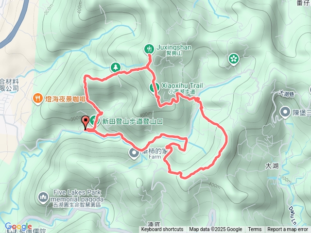 大湖山，聚興山O型
