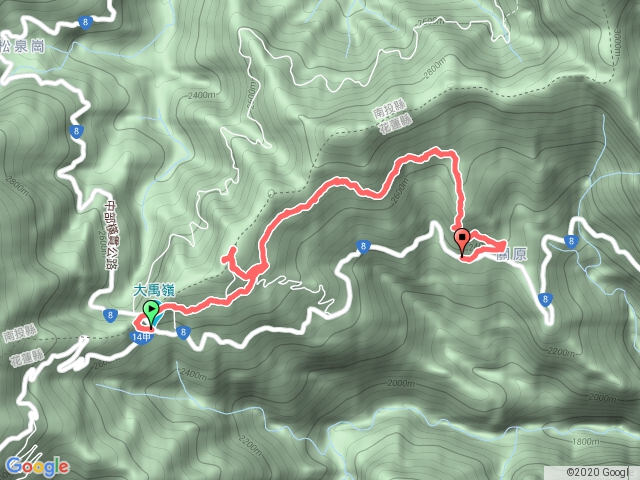 合歡越嶺道卯木山