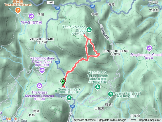 雨中七星山苗圃上主峰東峰下冷水坑七星公園預覽圖