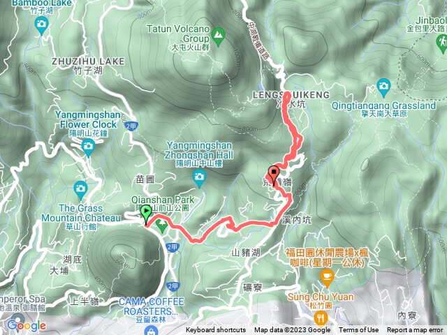 走遍陽明山尋寶任務環七星山人車分道-冷水坑至新園街段202304300911