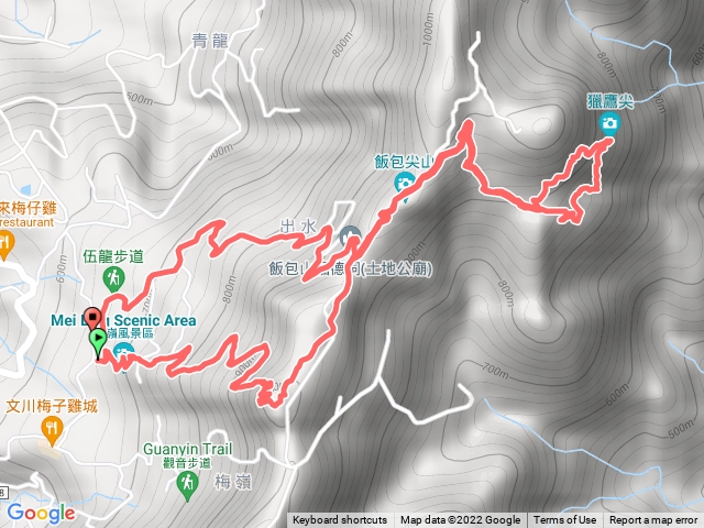 梅峰古道+獵鷹尖+伍龍步道