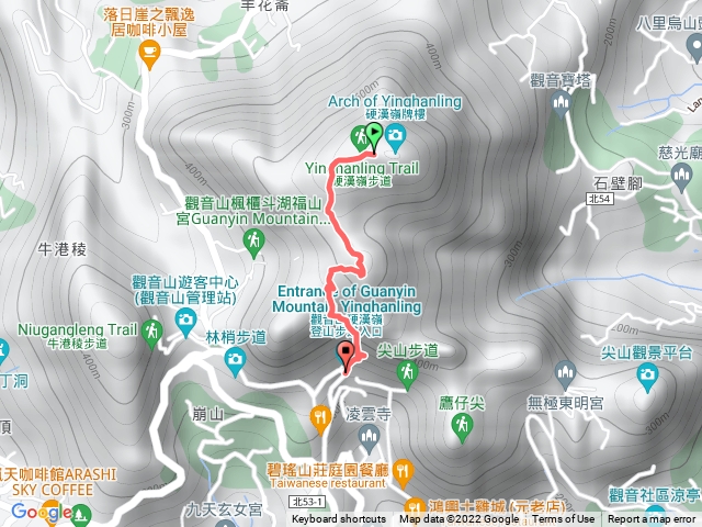 觀音山硬漢嶺步道下山