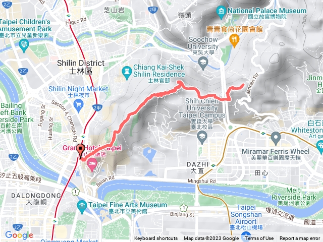 劍潭站文間山來回