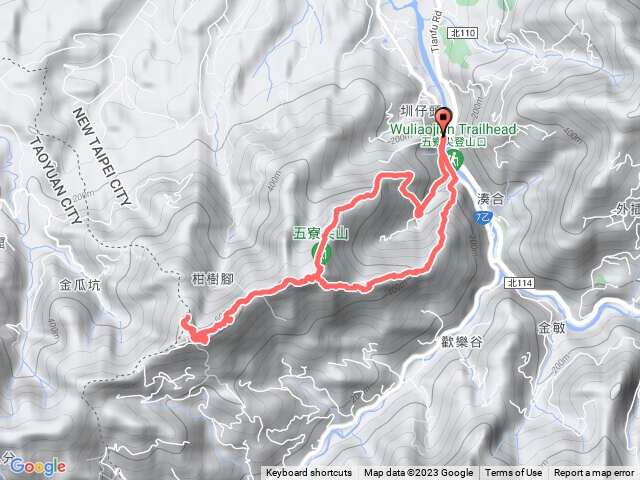 五寮尖前峰-貳龍尖-龍山巖-阿屘尖-神木尖-五寮尖山