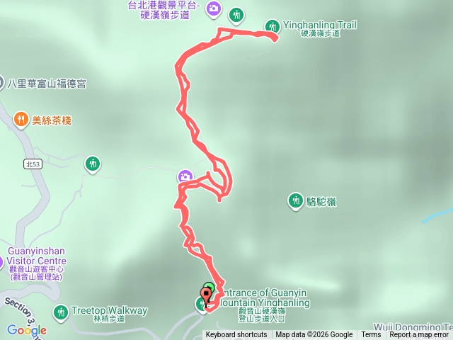 觀音山硬漢嶺步道往返預覽圖