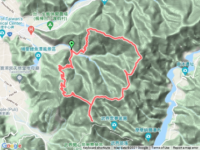 20211219 埔里六秀 - 舊武界越山連走橫屏山8連峰O型
