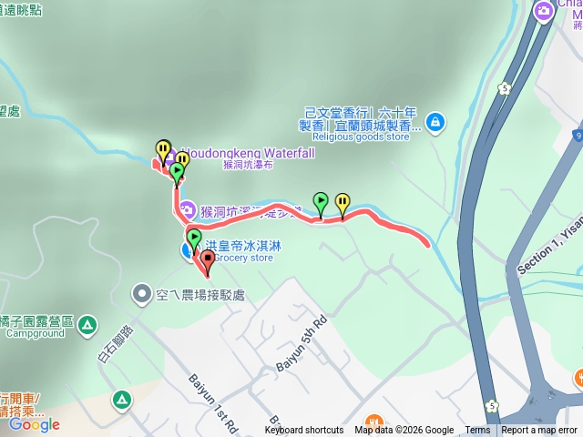 猴洞坑瀑布+河堤步道預覽圖