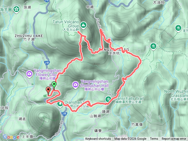 苗圃登七星山下夢幻湖出絹絲瀑布預覽圖