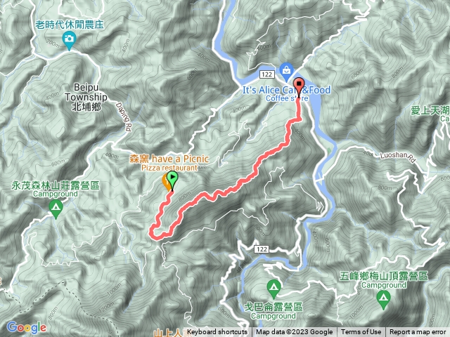 五指山-五峰天際線(竹林禪院登山口-廣惠宮上坪登山口)