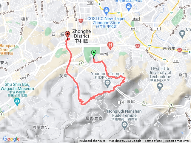 圓通寺經玉皇宮走員山路下山