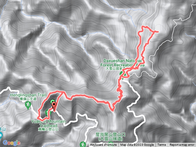 船型山林道切上船型山，步道下。鳶嘴稍來