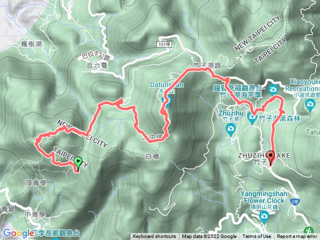 2022/04/04清天宮面天坪向天池向天山面天山二子坪大屯坪大