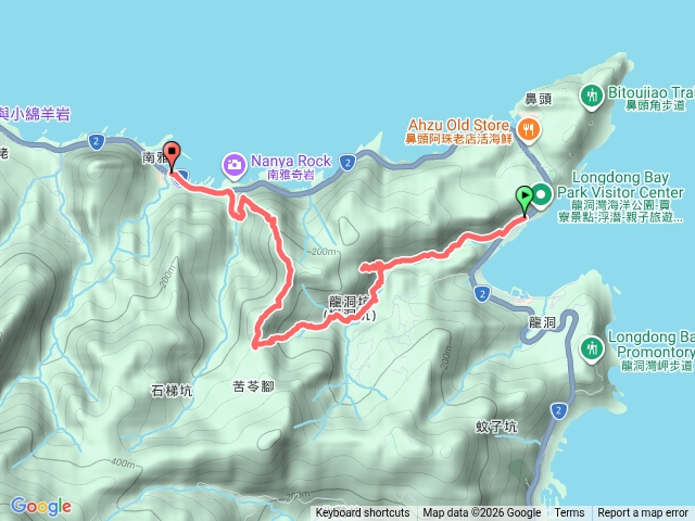 20260416瑞芳-龍洞灣海洋公園-龍洞坑古道-龍洞大瀑布-苦苓嶺-南雅山西峰-黃金8.5稜-南雅南新宮