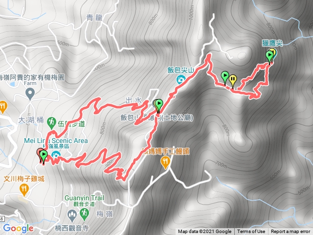 梅峰古道-獵鷹尖-伍龍步道