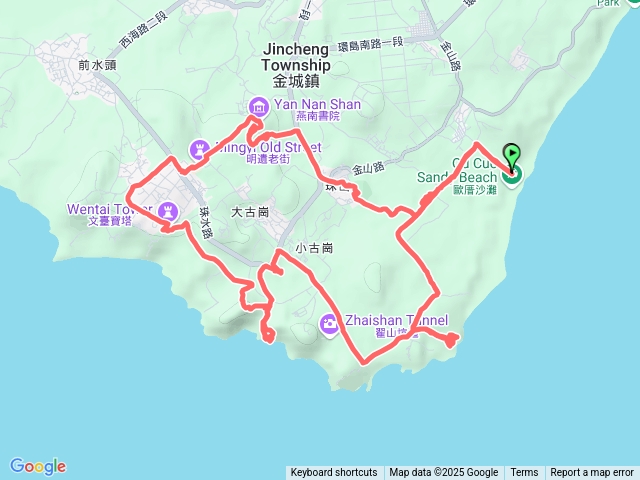 赤山林道→珠山→燕南山→舊金城→梁山→銅牆山