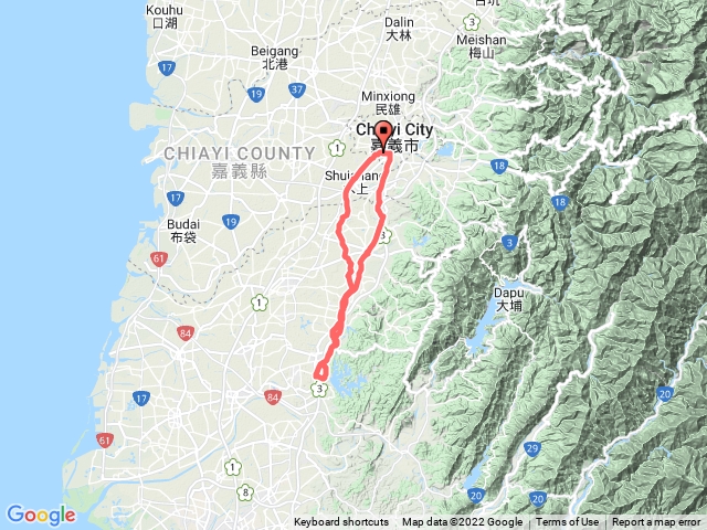 嘉南大圳北幹線至烏山頭水庫騎跡