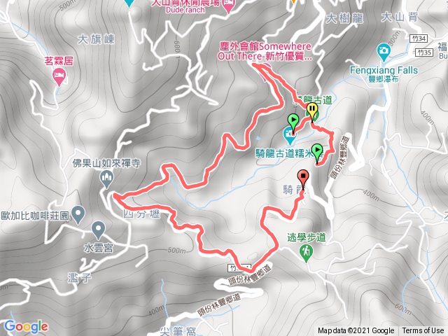 騎龍古道入口1-楊石屋-大山北月