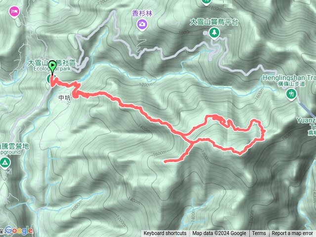 大棟派出所橫嶺山步道笛吹山沙蓮山橫嶺山（O繞）預覽圖