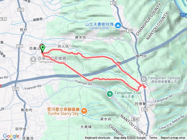 彰化廣天宮隴頂古道到鳳山寺O繞20250914