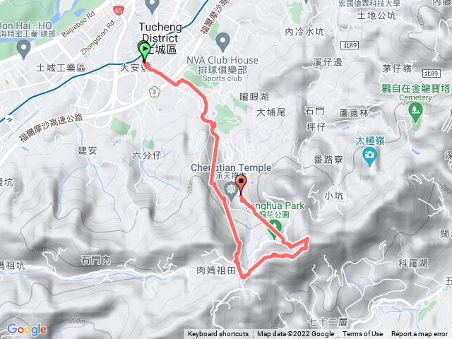 天上山探路