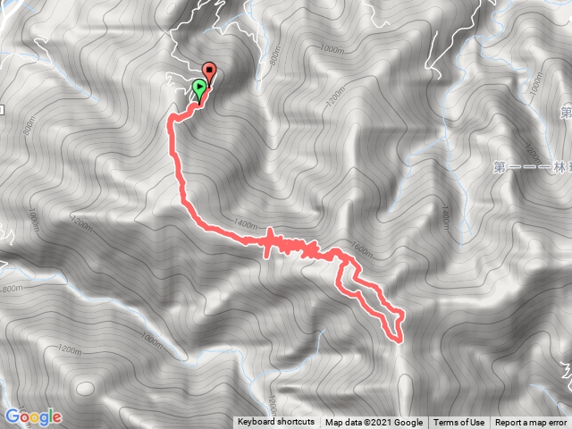 高島縱走P字形第一登山口