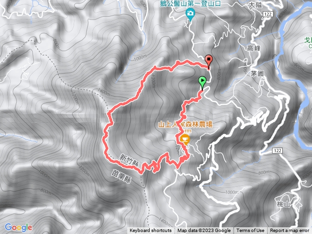 雲霧步道上鵝公髻山