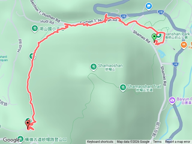 陽明山前山公園橫嶺古道