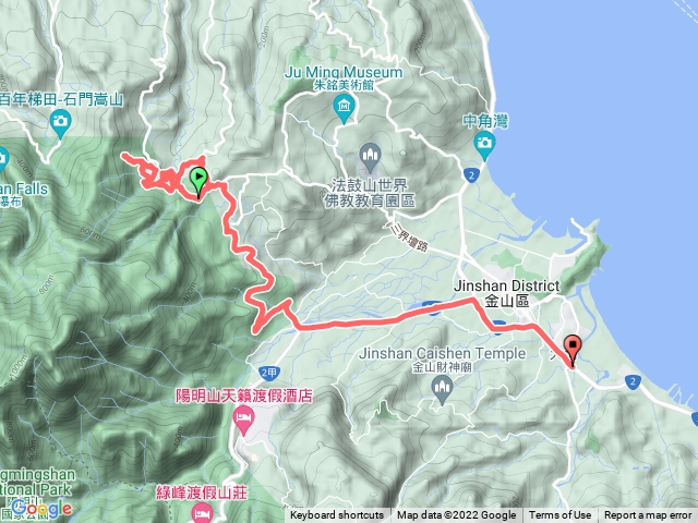2022-11-5金山倒照湖47號屋後起登-金石古道-阿里磅溪-土地公嶺古道8字型走