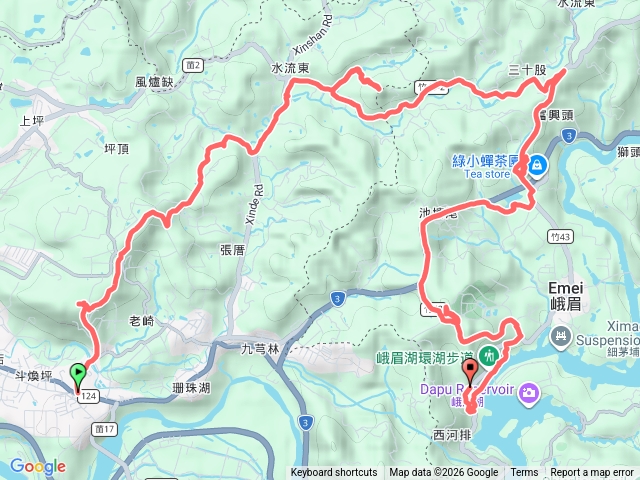 頭份後花園連走峨嵋湖賞黄花風鈴木