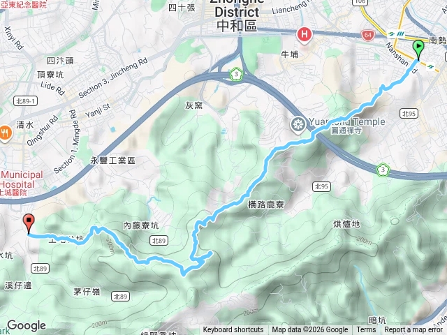 南勢角登牛埔頭山經清水大尖下德霖學院預覽圖