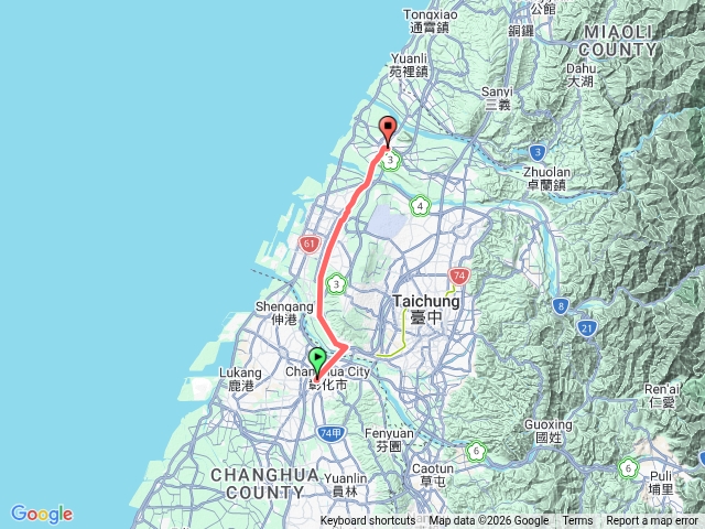 清水、大甲