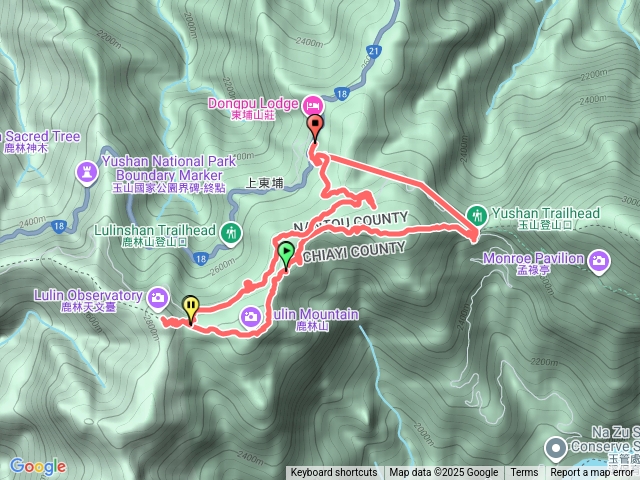 塔塔加三山（玉山登山口上麟趾山）