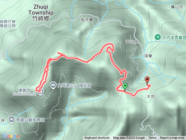 大坑路走佛寶寺、逍遙亭、大坑山來回